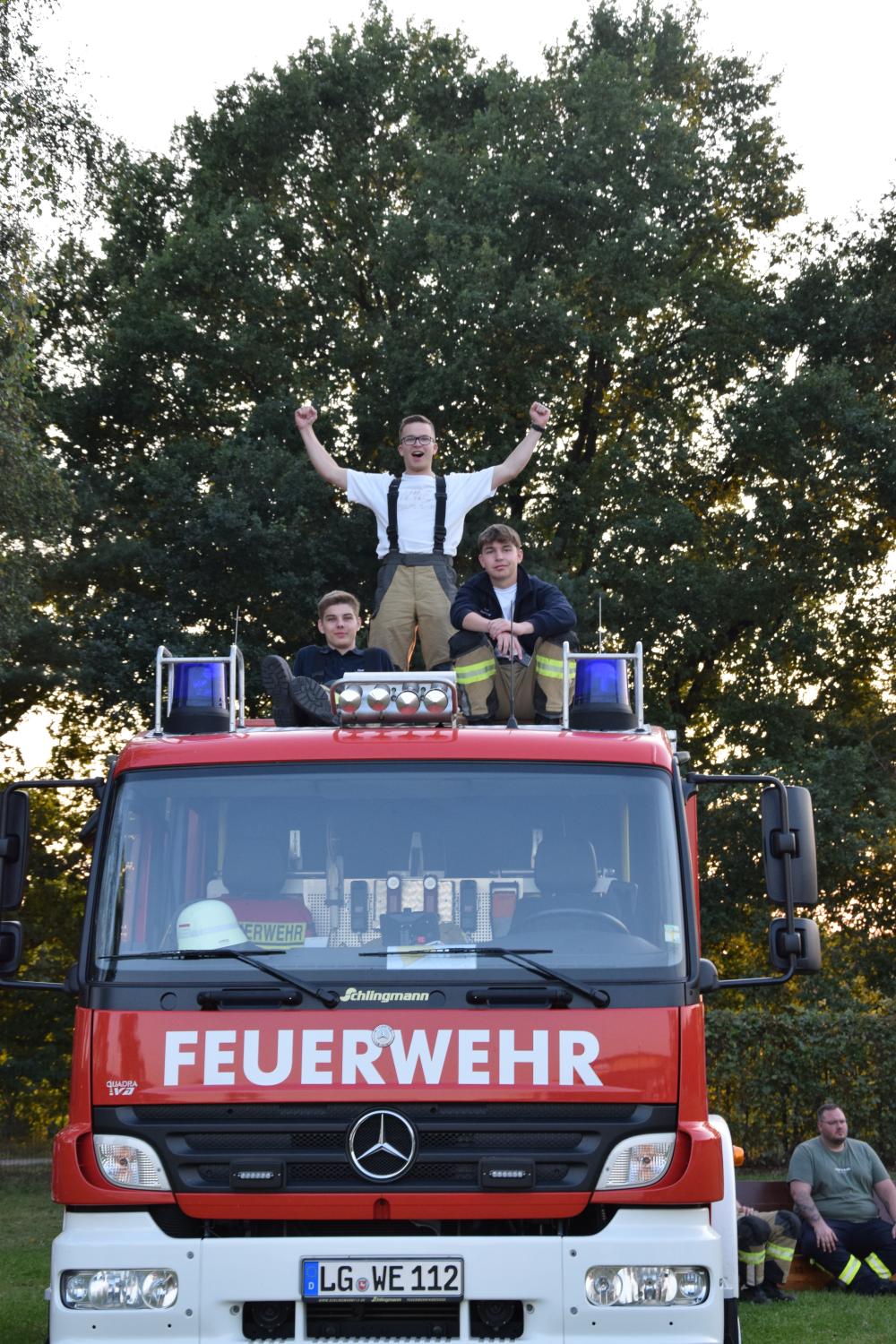 Brandsicherheitswache auf dem Turniergelände Westergellerser Heide