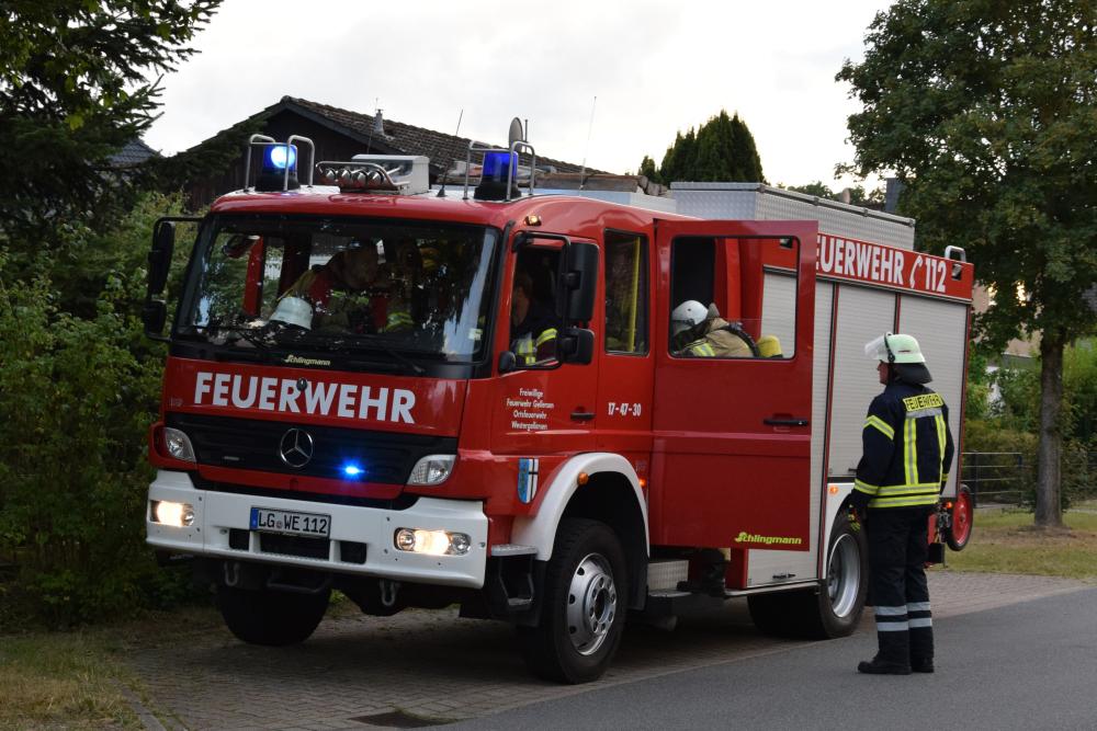 Übung am leerstehenden Pflegeheim in Kirchgellersen